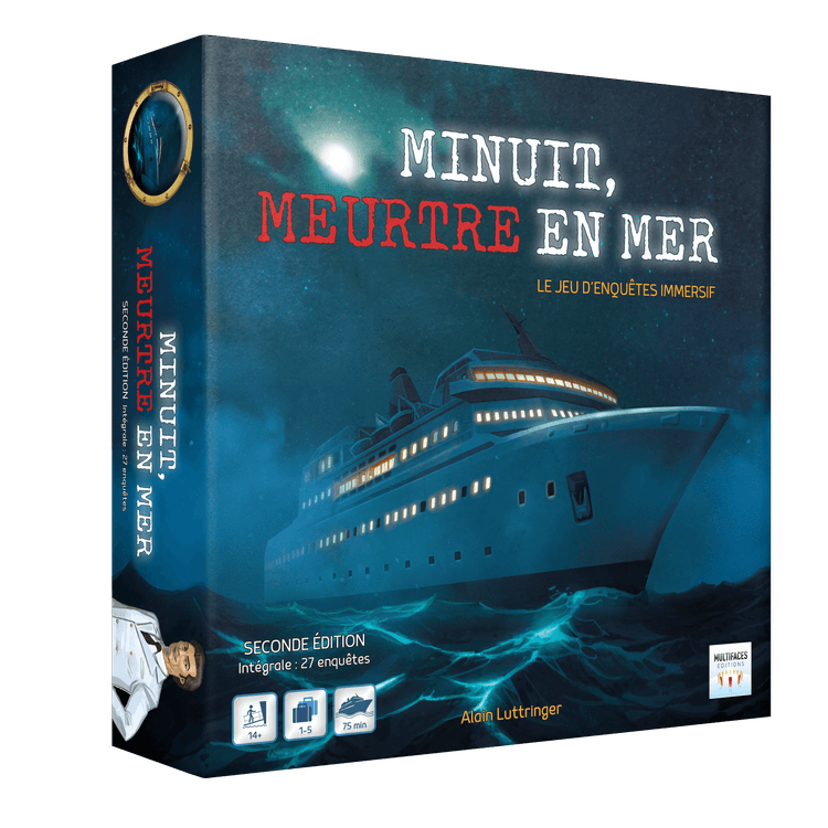 Boîte du jeu : Minuit, Meurtre en Mer : 2de Edition (Intégrale)