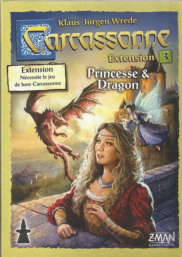 Boîte du jeu : Carcassonne - Extension 3  : Princesse & Dragon