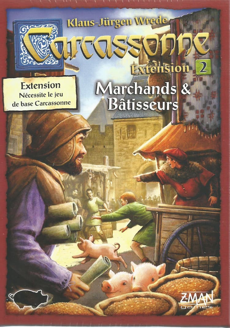 Boîte du jeu : Carcassonne - Extension 2 : Marchands & Bâtisseurs