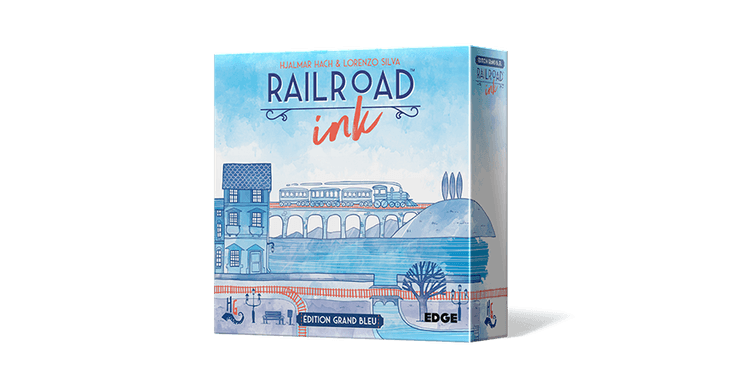 Boîte du jeu : Railroad Ink : Grand Bleu