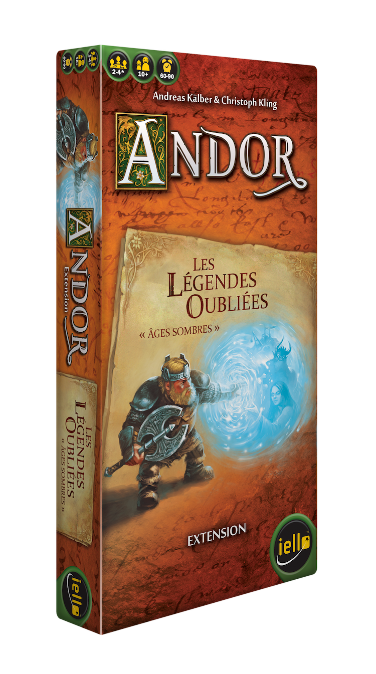 Boîte du jeu : Andor - Les Légendes Oubliées : Âges Sombres