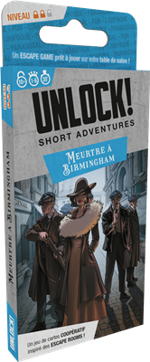 Boîte du jeu : Unlock! Short Adventures - Meurtre à Birmingham