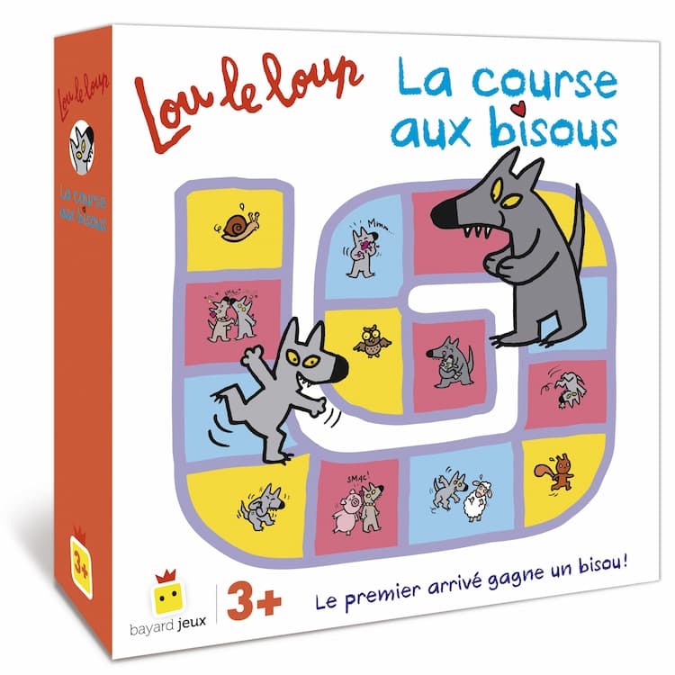 Boîte du jeu : Lou le loup - La course aux bisous